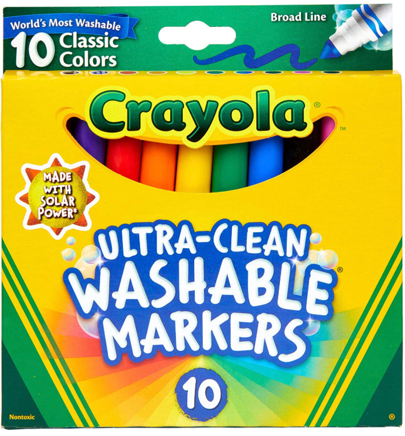 Crayola Ultra-Clean Washable Markers set of 10 – The Learning World