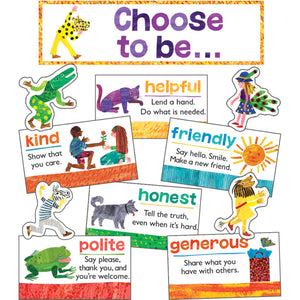 Positive Character Traits Eric Carle Mini Bulletin Board Set