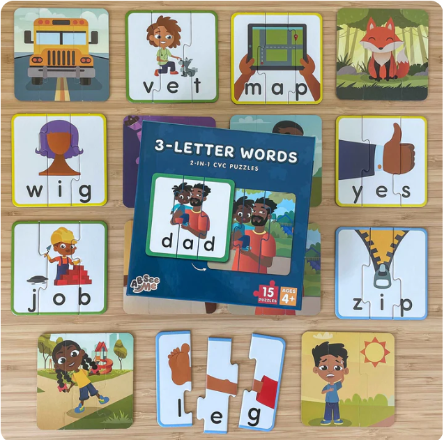 3 Letter CVC Word Puzzles