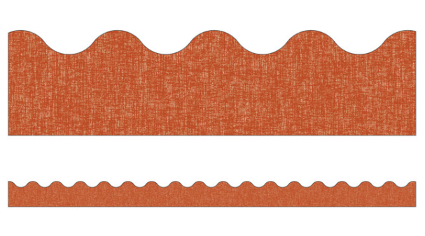 Terracotta Linen Border