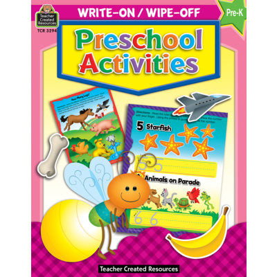 Write On Wipe Off Preschool Activities Book