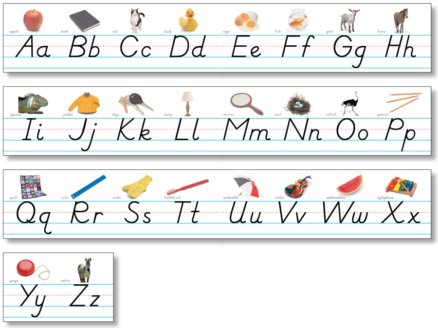 Alphabet Line Modern Manuscript