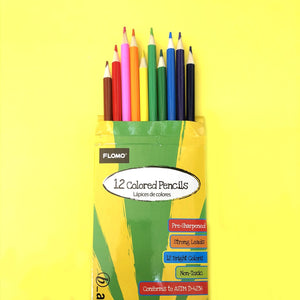 Flomo Colored Pencils 12 Colors